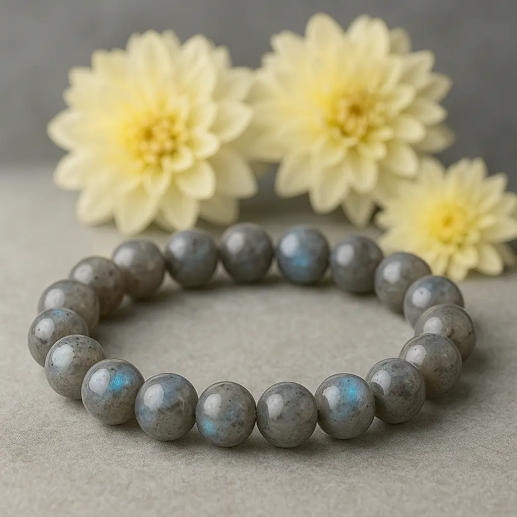 AAA Labradorite Bracelet – iridescent natural crystal bracelet for intuition, magic and spiritual protection
