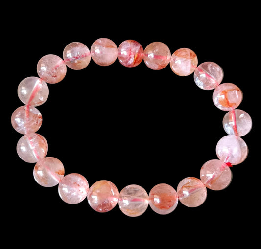 Natural Hematoid bracelet
Premium fire quartz bracelet