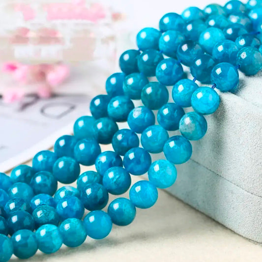 BLUE APATITE BRACELET NEON LARIMA HIGH QUALITY