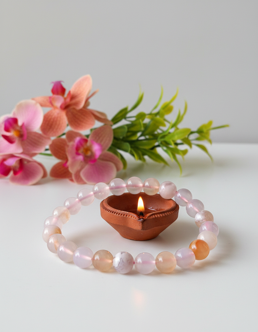 Flower Agate Bracelet