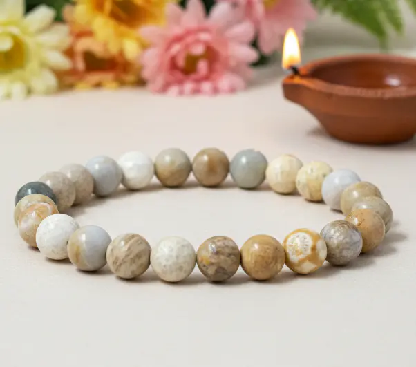 Polished crazy lace agate stone showing natural banded patterns for mindfulness and decorative display.