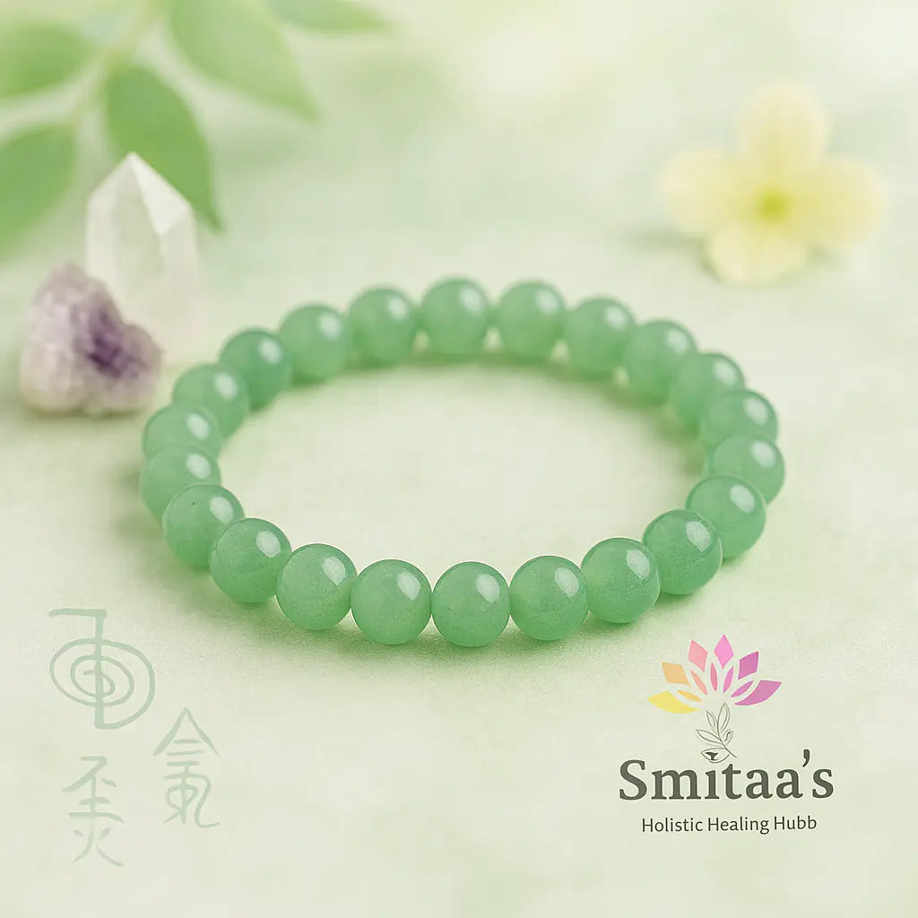 Natural crystal bracelets premium quality arranged on a neutral background for daily wear.