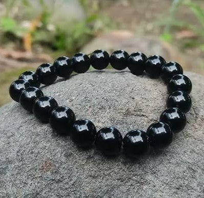 Natural Black obsidian bracelet