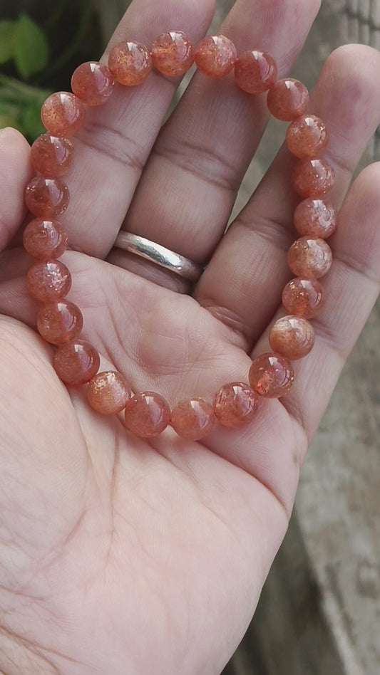 NATURAL SUNSTONE BRACELET