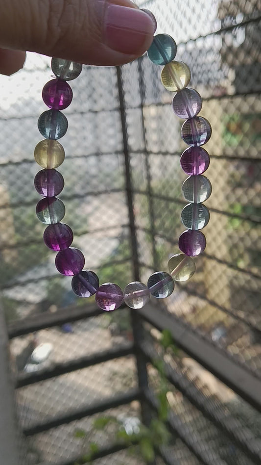 RARE MULTI FLUORITE BRACELET