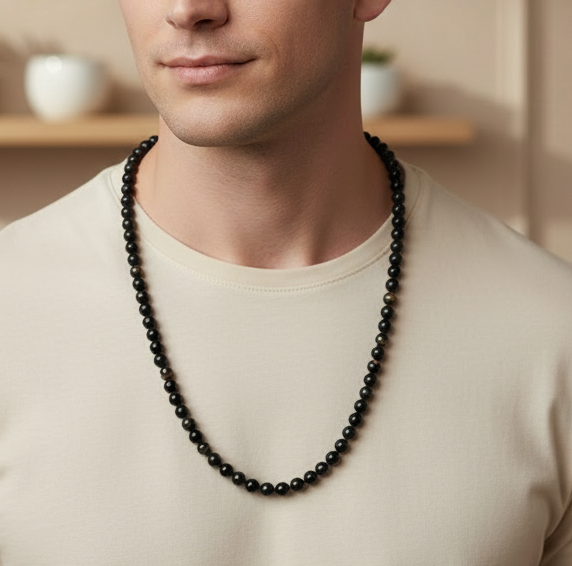 BLACK OBSIDIAN NECKLACE