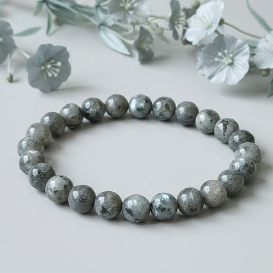 LARVIKITE BRACELET THE STONE OF BLESSINGS