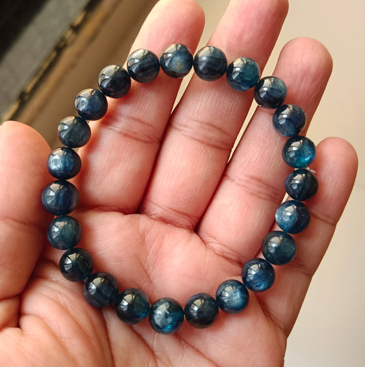 BLACKISH BLUE RARE KYANITE BRACELET