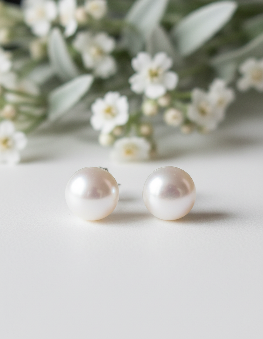 Real Pearl Studs