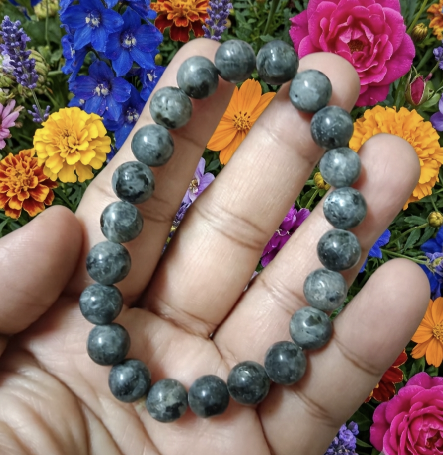 LARVIKITE BRACELET THE STONE OF BLESSINGS