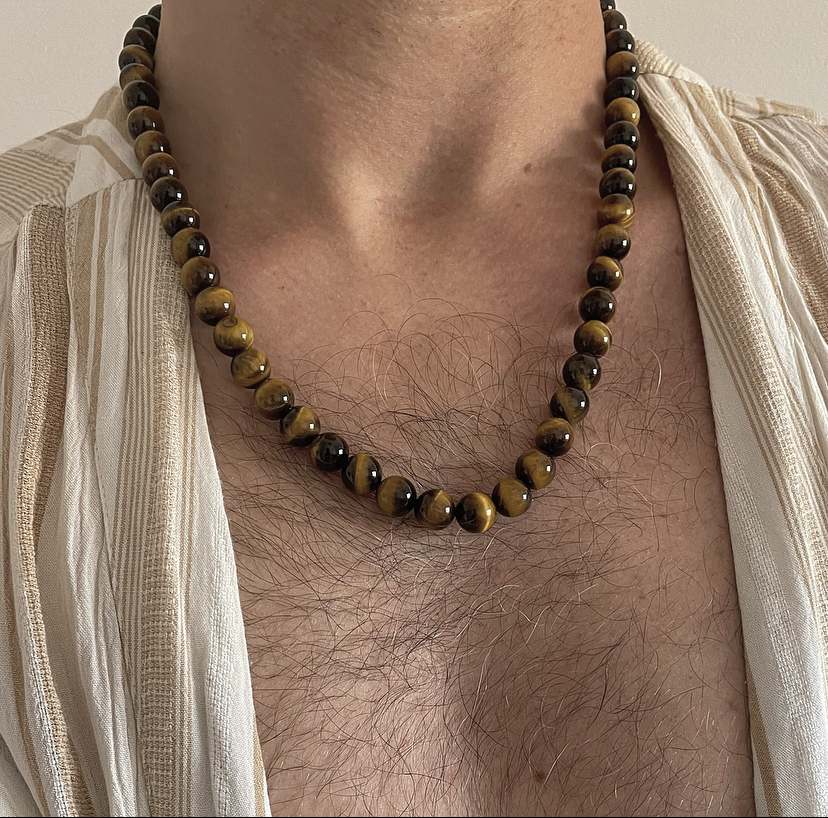 TIGER EYE NECKLACE FOR HIM