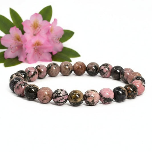 MATRIX RHODONITE BRACELET