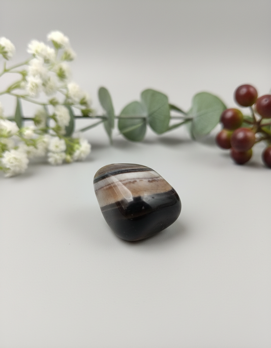 Black Banded Agate Tumble sulemani