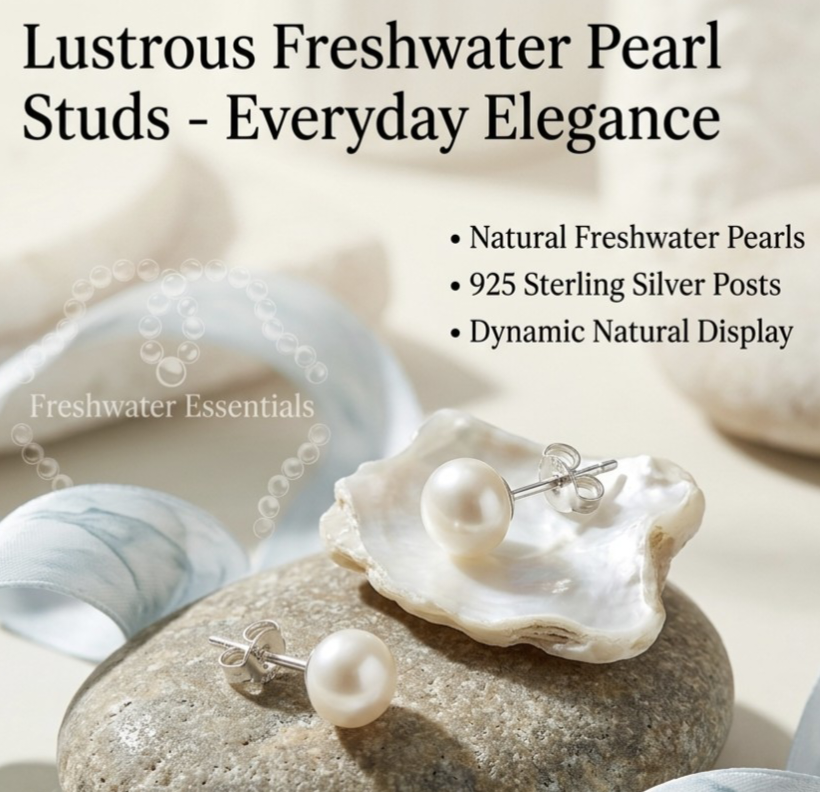 Real Pearl Studs