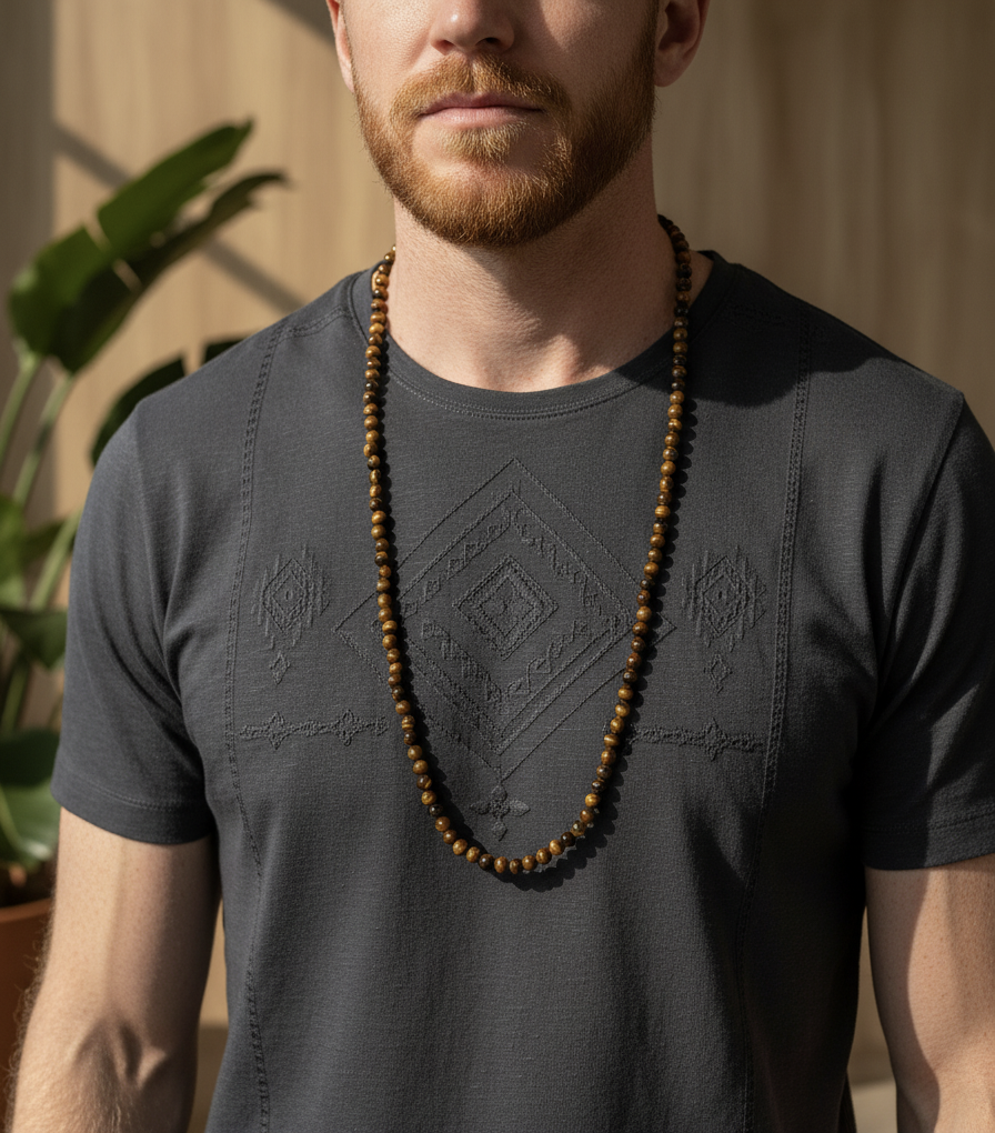 TIGER EYE NECKLACE FOR HIM