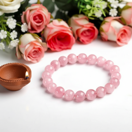 RARE ROSE QUARTZ BRACELET
