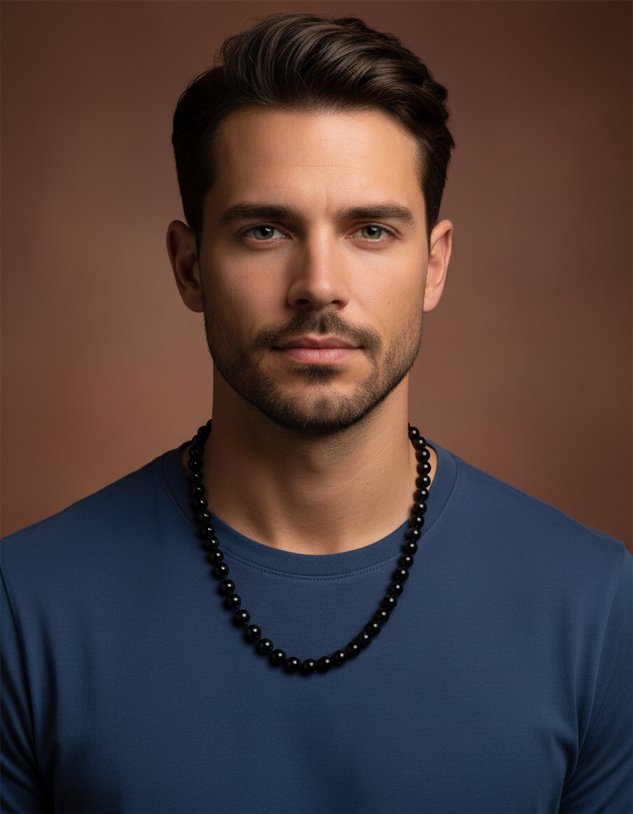 BLACK TOURMALINE NECKLACE