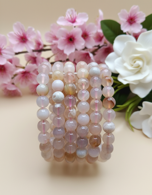 Flower Agate Bracelet