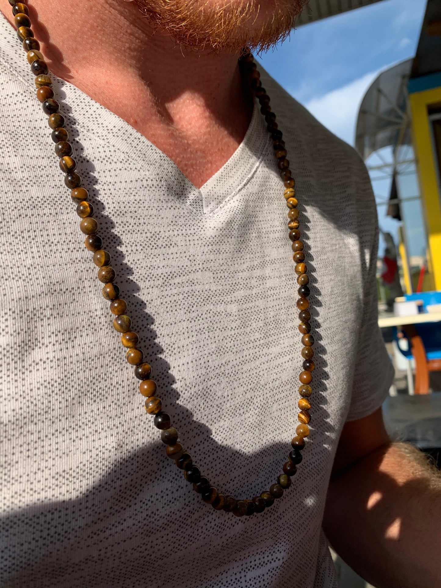 TIGER EYE NECKLACE FOR HIM